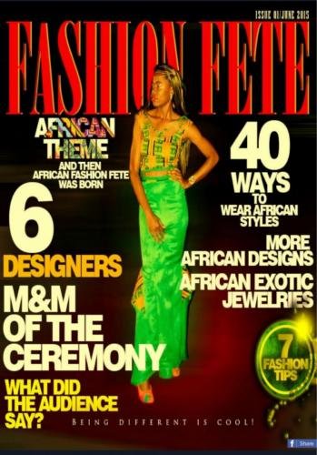 Magazine cover fashion fete